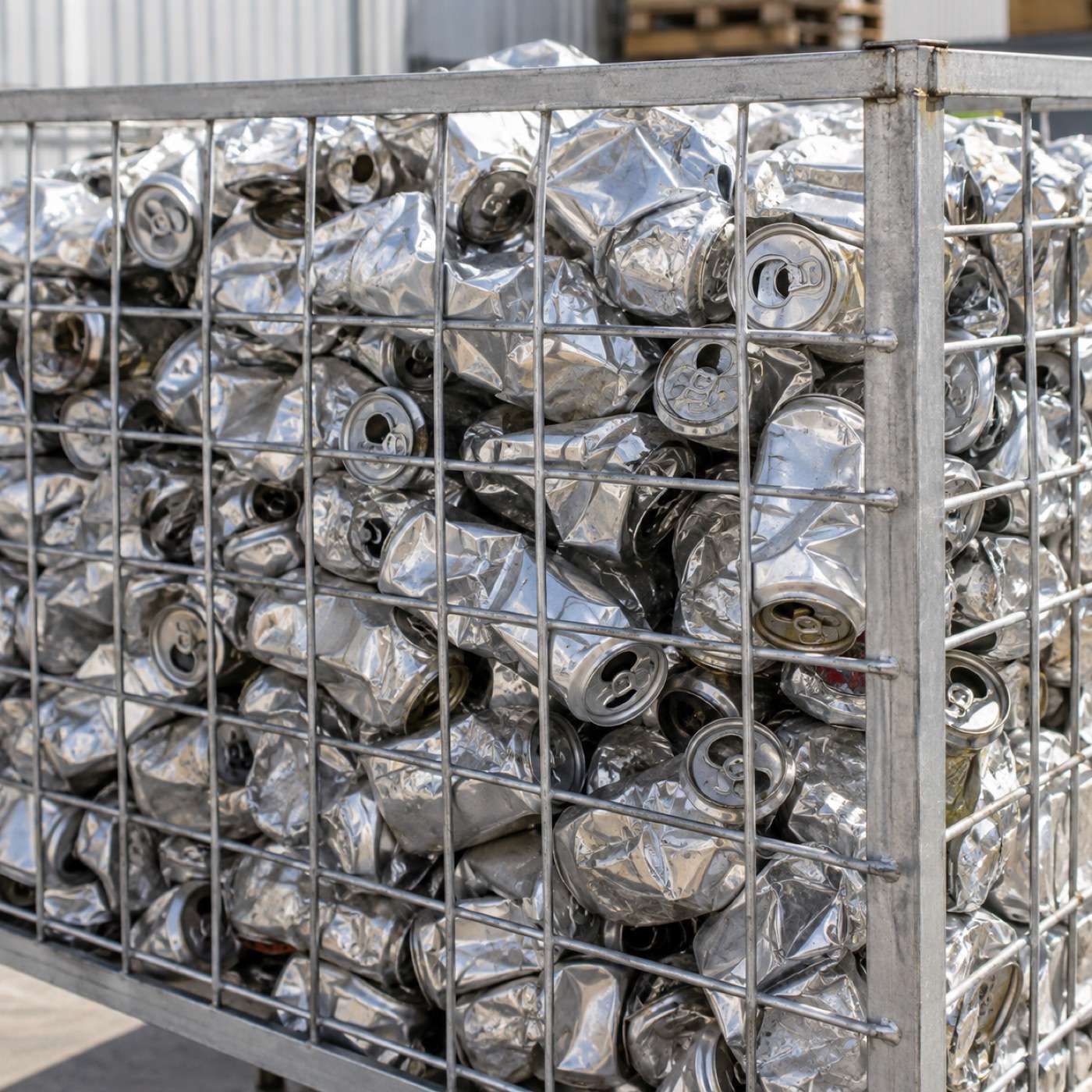 Gesammelte Aluminiumdosen als Aluschrott für den Alu-Ankauf in Hannover.