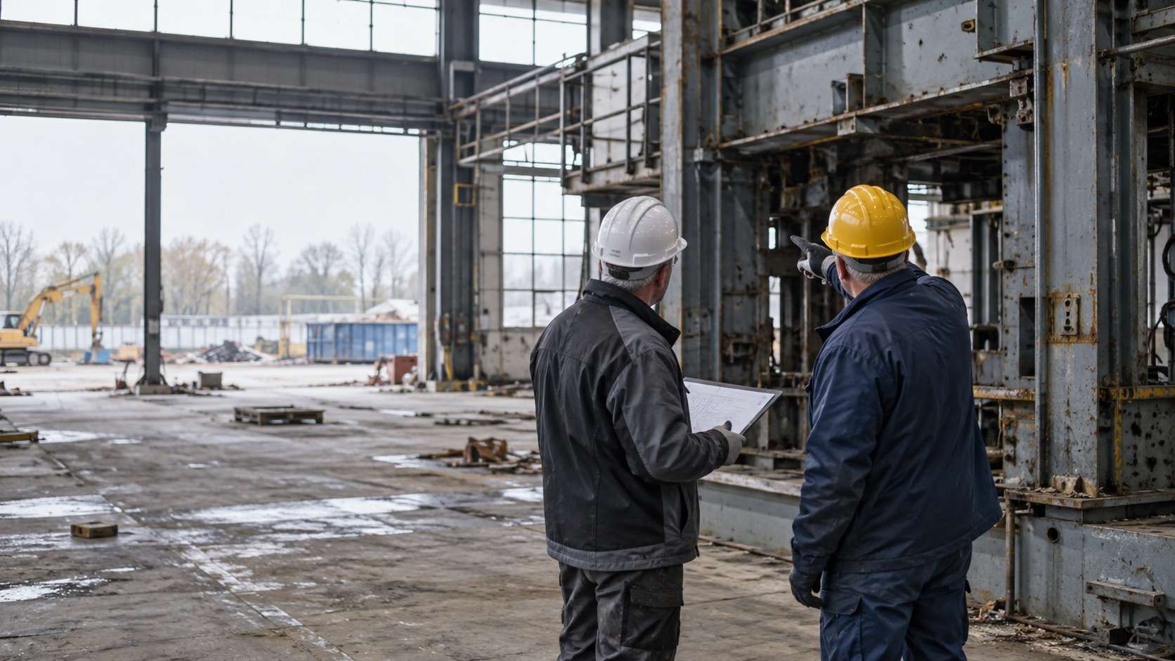 Metalldemontage Hannover: Bestandsaufnahme vor dem Rückbau einer Metallanlage.